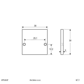 EVN Alu-Endabschlussplatte 1x    APRUEAP 