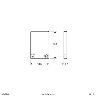 EVN AluEndabschlussplatte 1x     APXSEAP 