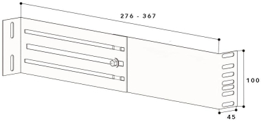 GGK Wandkonsole 275-375mm für      WKV-6 