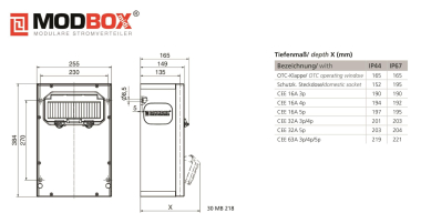 Bals MODBOX-MIDI IP44 3xSteckd.  5401894 