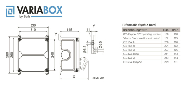 Bals Steckdosen-Kombination        89036 