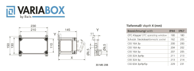 Bals VARIABOX-S IP44 130x230x145mm 89006 