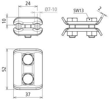 DEHN Parallelverbinder            307007 