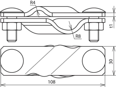 DEHN SV-Klemme Rd 7-10/Fl 40/Rd   308330 