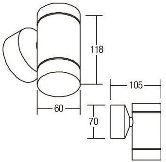 BRUM Outdoor-Wandleuchte        35001420 