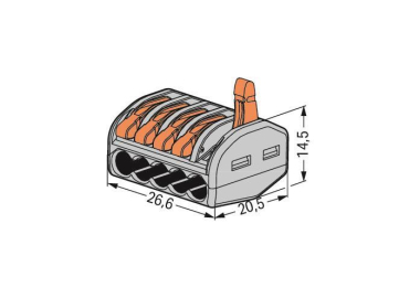WAGO 222-415 CLASSIC-Verbindungsklemme, 
