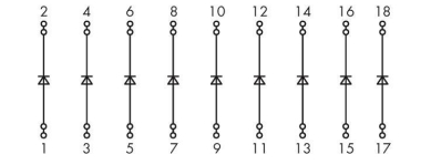 WAGO 289-105 Bauteilmodul mit Diode,mit 