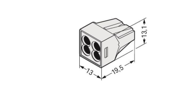 WAGO 773-494 Verbindungsdosenklemme,für 