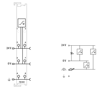 WAGO 750-624/020-000 Feldeinspeisefilter 