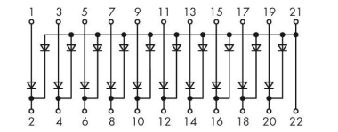 WAGO 289-151 Bauteilmodul mit Diode,grau 
