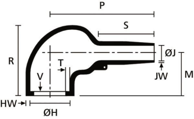 Hellermann 1156-4-G-PO-X-BK Formteil bis 