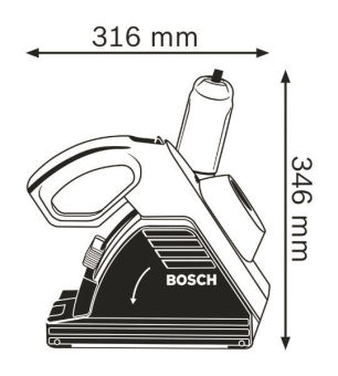 Bosch Wandschlitz-Fräse 150mm    GNF35CA 