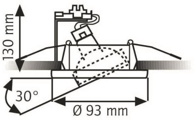 RUTEC Druckg.-Einbaustrahler    ALU55365 