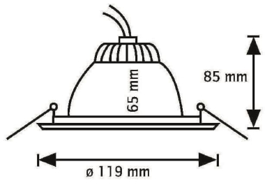 Rutec Druckguss Einbaustrahler    R55904 