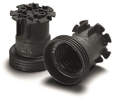 Vossloh Fassung E27 Pr. schwarz   504302 