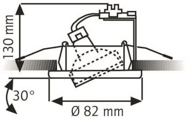 RUTEC Einbaustrahler Edelstahl   R5509-0 