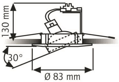 Rutec Druckguss Einbaustrahler  ALU55385 