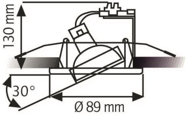 RUTEC Einbaustrahler chrom       R5505-4 