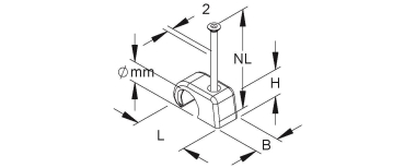 HKL BI-Krallenschelle für DM 7-  2723/45 