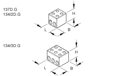 Kleinhuis Anschlussklemme       134/3D.G 