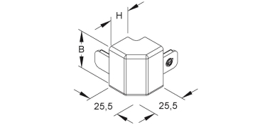 Kleinhuis Außeneck 90°          FA2030.3 