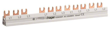 Hager Phasenschiene 3polig       KDN363F 