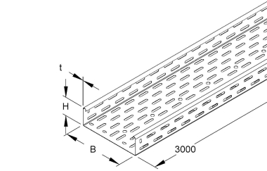 NIED Verzinkt Kabelbahn         RL60.200 