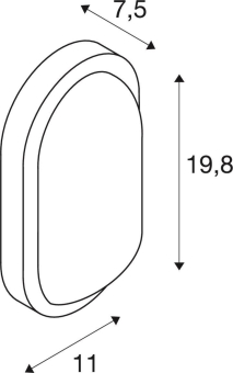 SLV TERANG 2 Leuchte oval         229935 