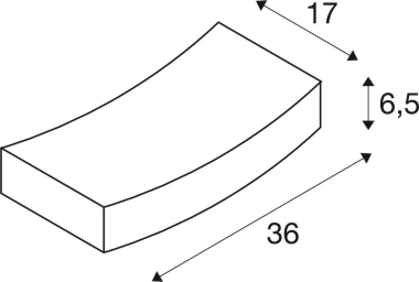 SLV Wandleuchte GL 102 CURVE      148012 