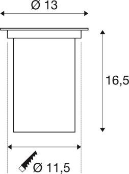 SLV DASAR 115 ADJUST GU10 rund    229320 