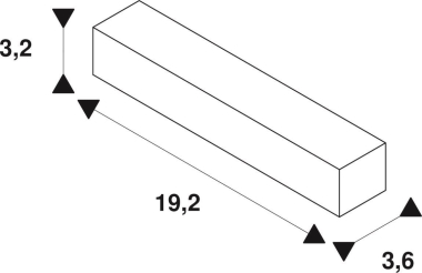 SLV EUTRAC Längsverbinder schwarz 145660 