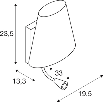 SLV COUPA FLEXLED Wandleuchte LED 149452 