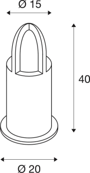 SLV RUSTY CONE 40                 229431 