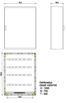 GSAB GfK-Wandschr.IP55          100W750K 