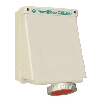 Walther Wandsteckdose 16A 5P     AE119MV 