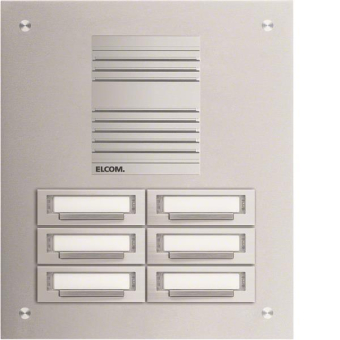 ELCOM Aluminium-Türstation   TUP-6/2 EV1 