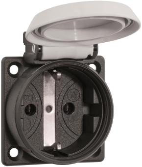ABL Einbau-SCHUKO-Steckdose grau 1561060 