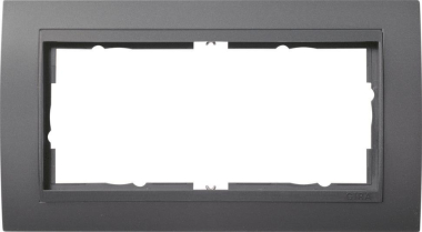 GIRA 100208 Abdeckrahmen 2f o.Mittelsteg 