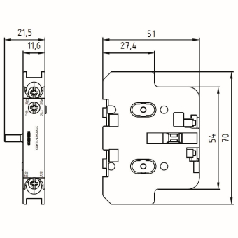 Siemens 3TY75611UA00 Hilfsschalterblock 