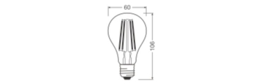 LEDV LED Bulb 7,3-60W/827 806lm 320° 