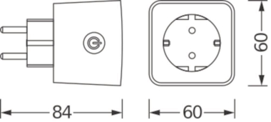OSR Smarte Steckdose mit integriertem 