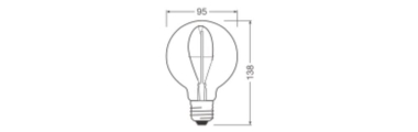 Osram 1906LGL95 3,4W/ LED-Lampen 