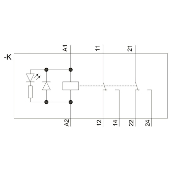 Siemens LZS:RT4A4L24 Steckrelais 