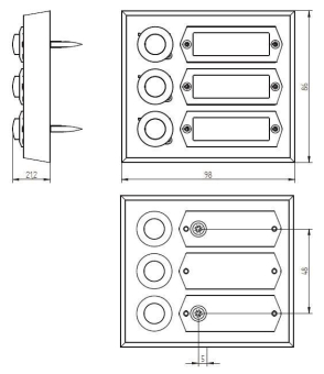 GRO AP Kontaktplatte               55533 