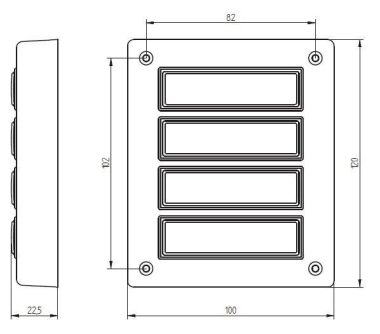 GRO AP Klingeltableau mit          55634 