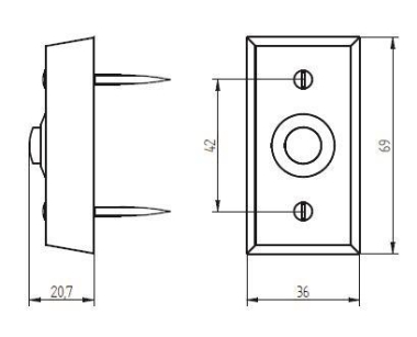 GRO AP Kontaktplatte               55597 