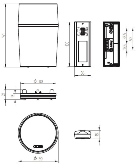 Grothe Funkgong Set Bluetooth CALIMA 800 