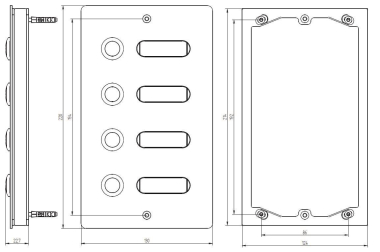 Grothe Etagenplatte V2A 4 ETA 504 V2A AP 