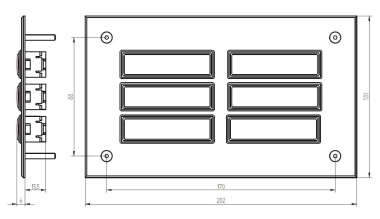 GRO UP Klingeltableau mit          55826 
