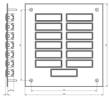 GRO UP Klingeltableau mit          55833 